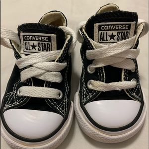 Little Girls Black Converse